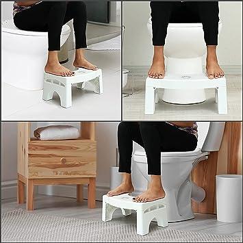 Plastic Foldable Anti-Constipation Stool with Air Freshener Slot