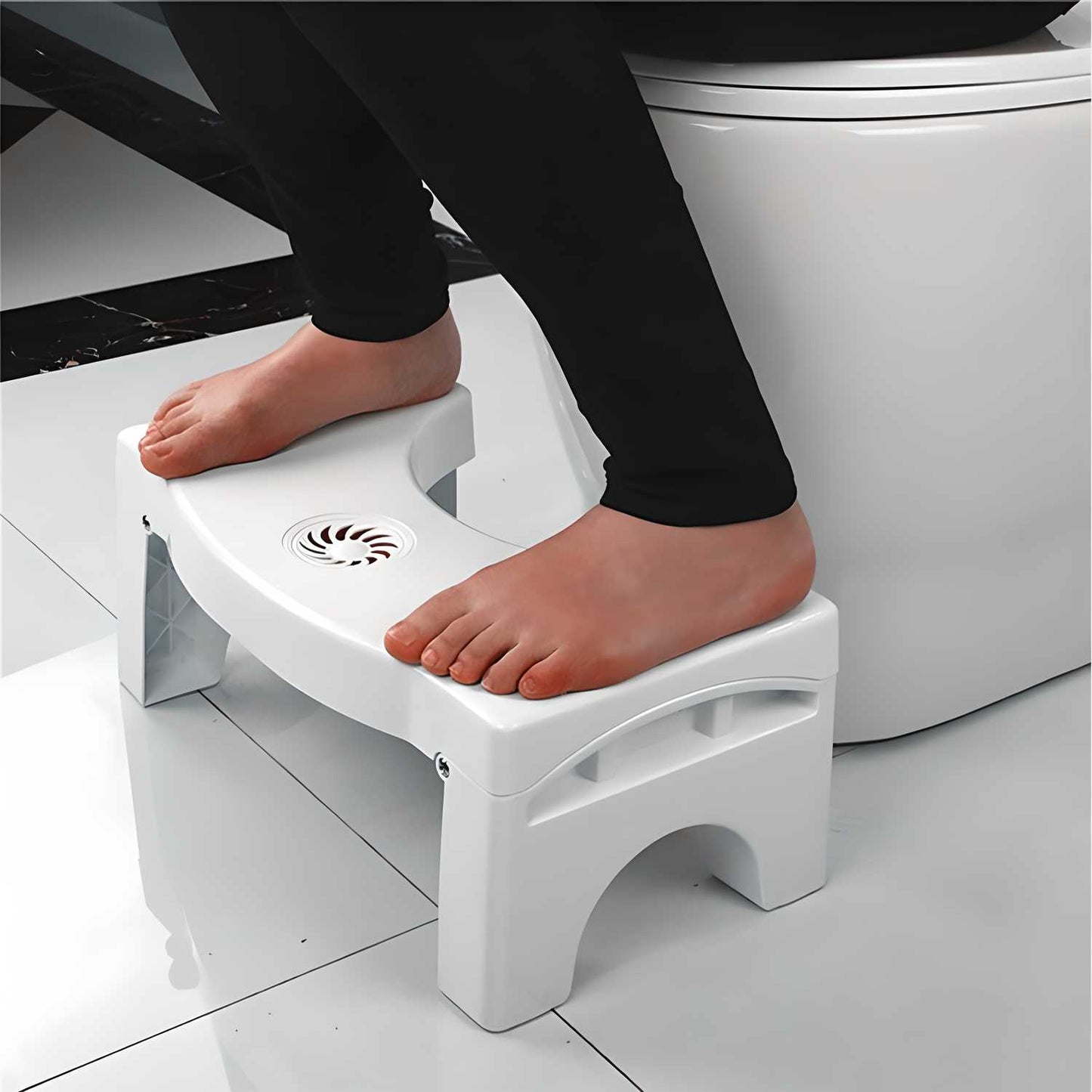 Plastic Foldable Anti-Constipation Stool with Air Freshener Slot