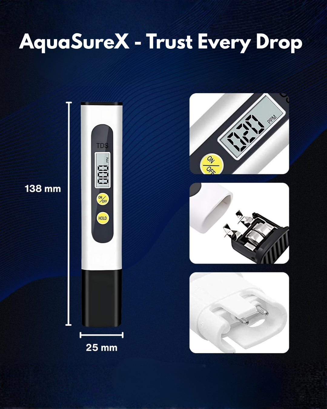 AquaSureX - Test water purity in seconds, Trust every drop