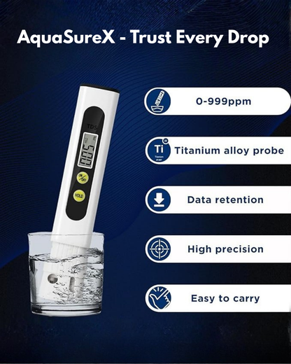 AquaSureX - Test water purity in seconds, Trust every drop