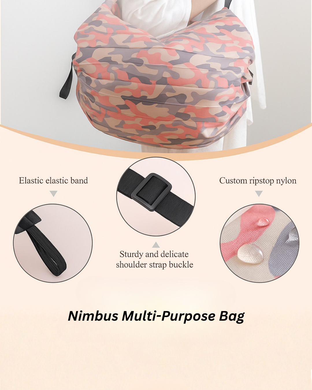 Nimbus Self-folding Bag - One Bag, Endless Possibilities!